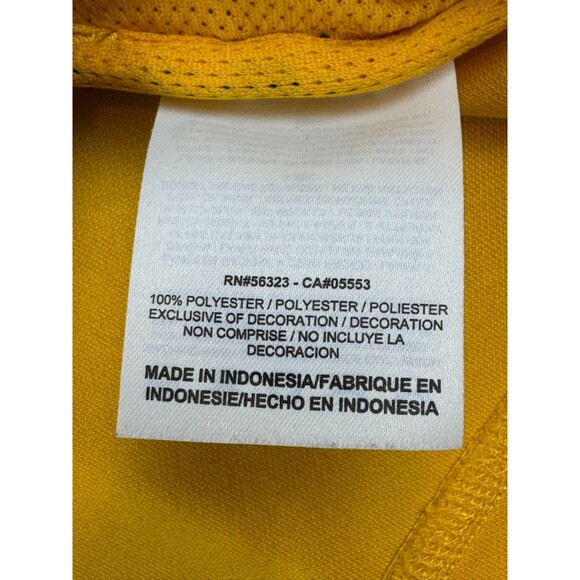 Pittsburgh Steelers Mens Nike NFL ONField Full Zip Track Jacket Size L Gold/Blk - Picture 10 of 10